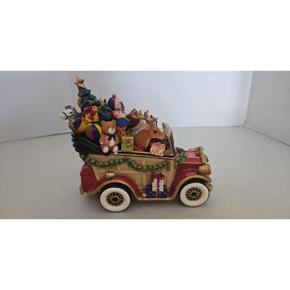 Fitz & Floyd Santa’s Classic Car Musical “We Wish You A Merry Christmas” Wind-Up